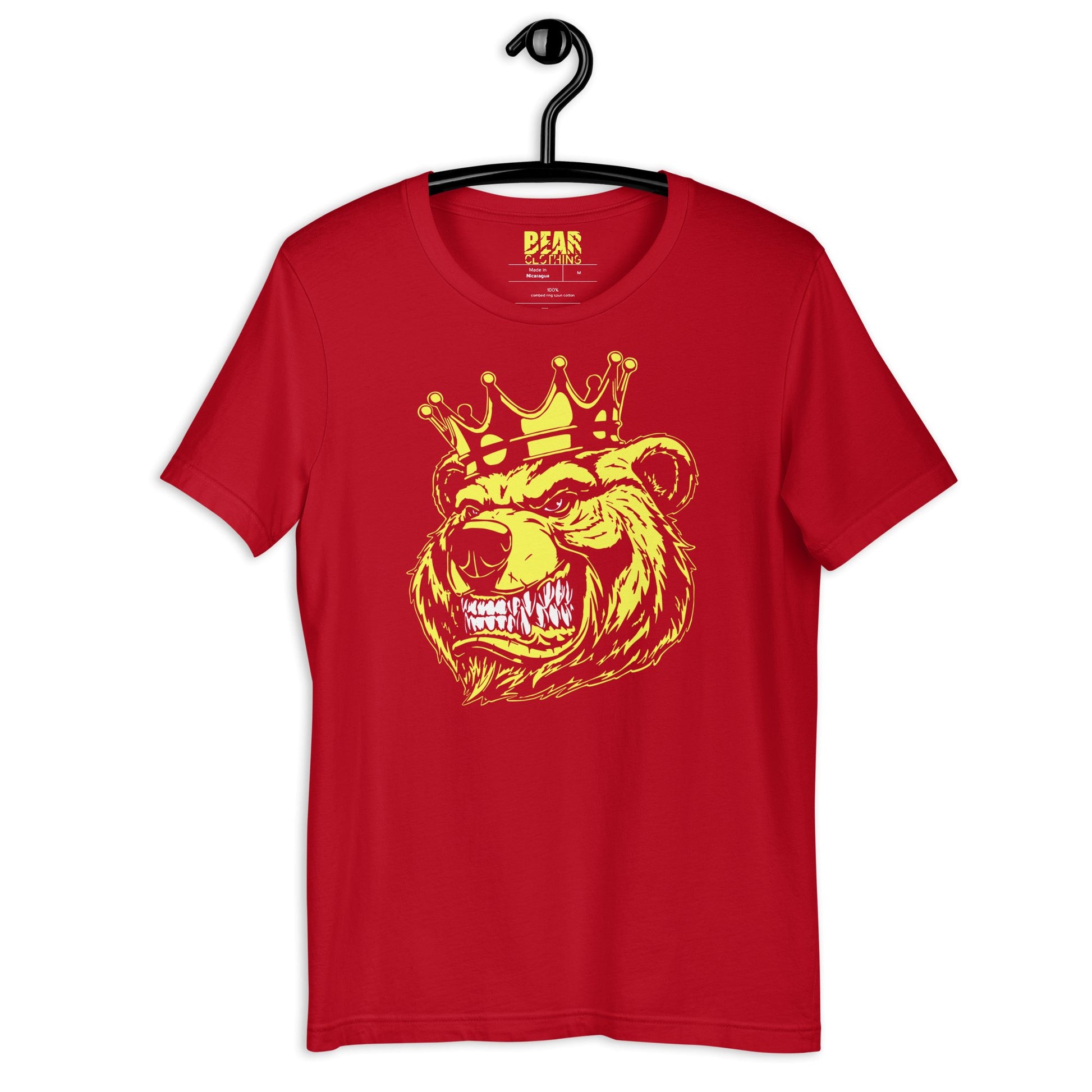 Yellow Bear with Crown Print Tee - Bearclothing
