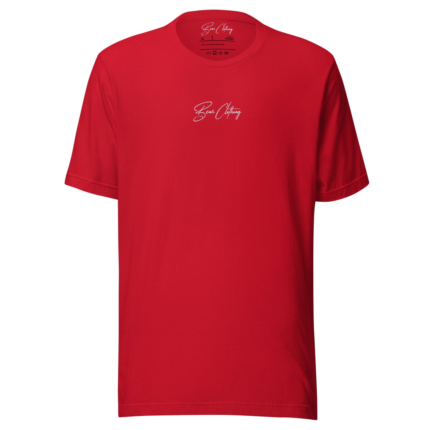 EXCLUSIVE FRONT EMBROIDERY WHITE PRINT SIGNATURE WITH BACK ANGEL TEE
