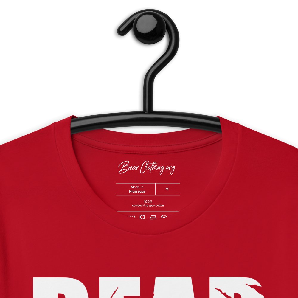 White Print Bear Claw Signature Short-sleeve t-shirt' - Bearclothing