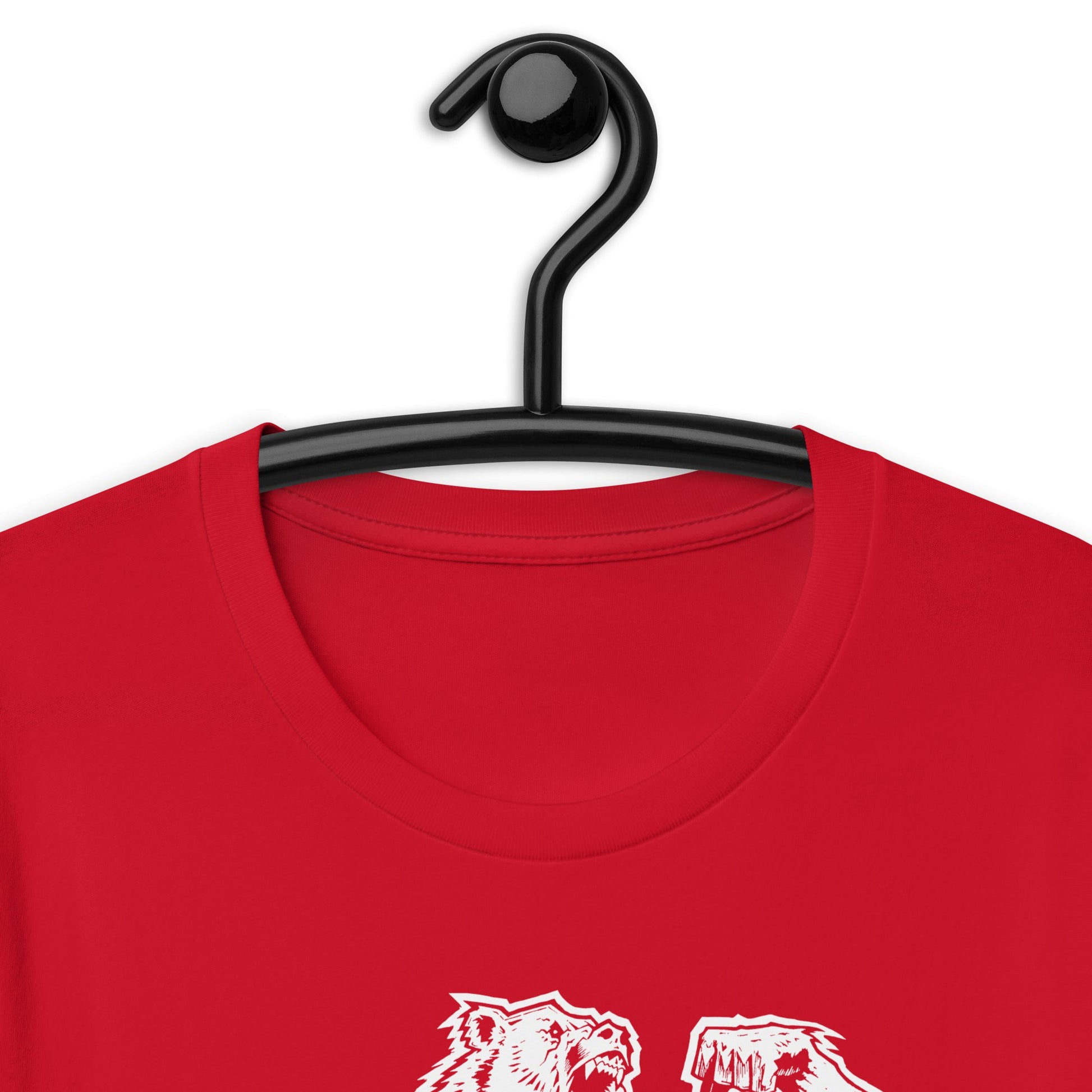 White Print Bear Strong Premium Tee' - Bearclothing
