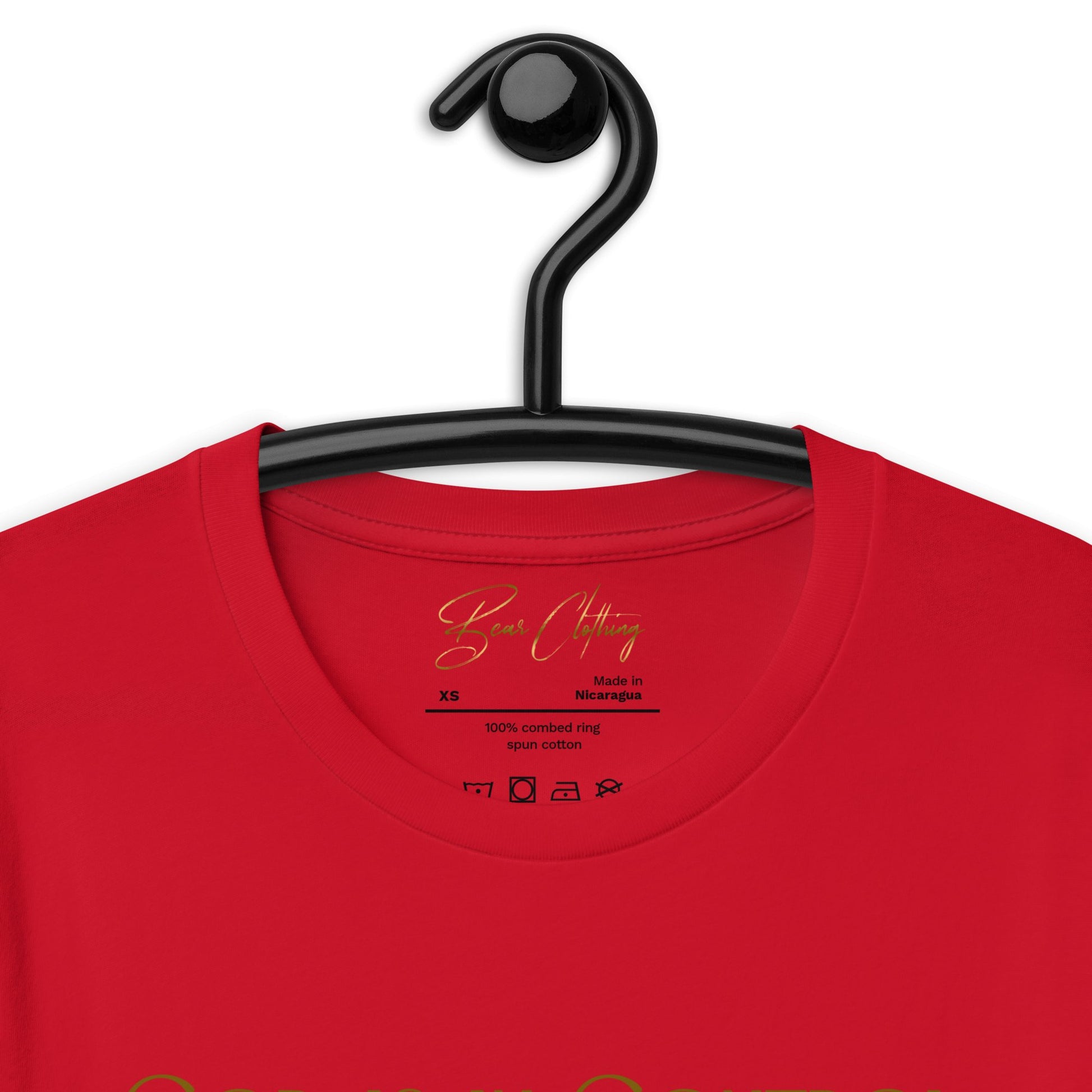 Gold Print Just God! Premium Tee - Bearclothing
