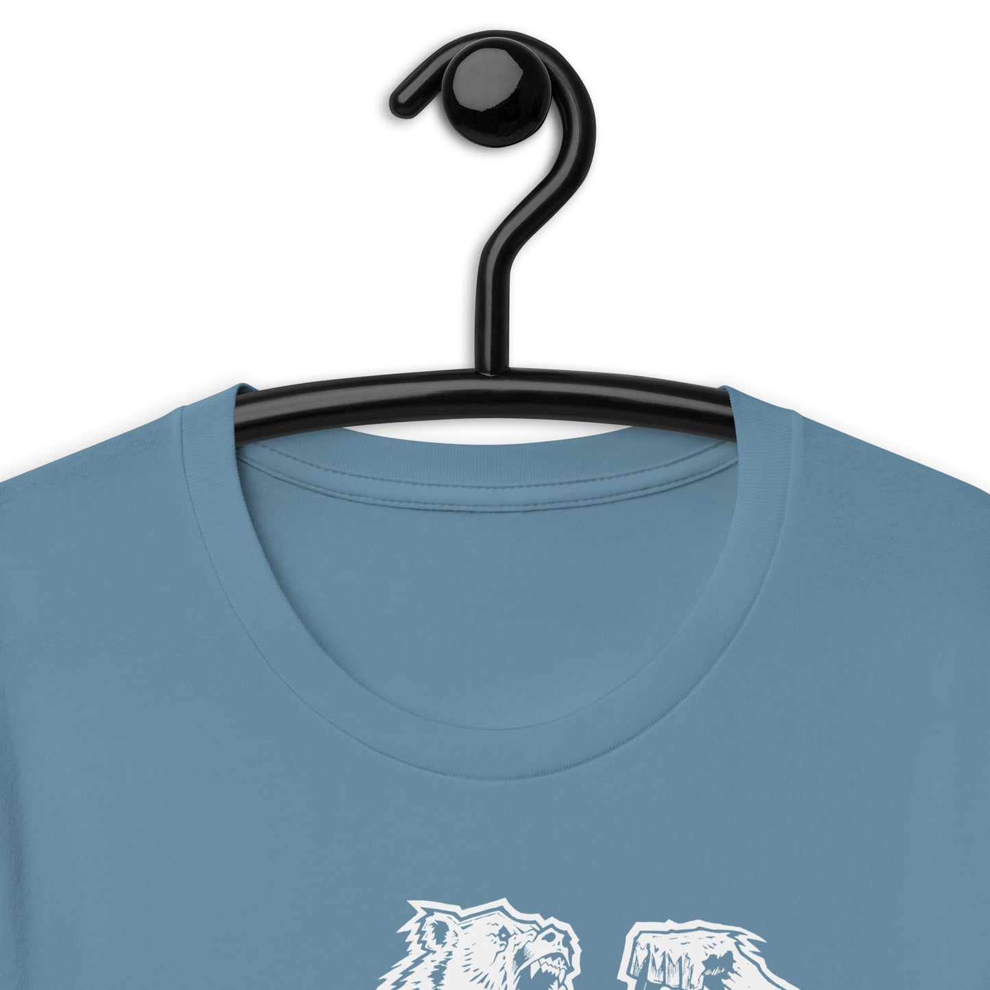 White Print Bear Strong Premium Tee' - Bearclothing