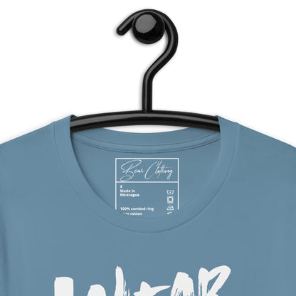 White Print Wear Your Worth Premium Tee - Bearclothing