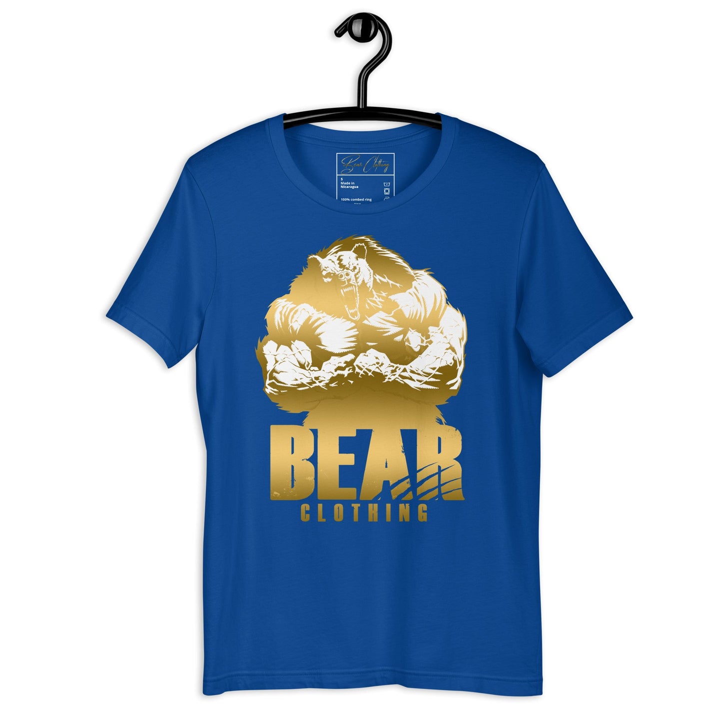 25$ Gold Print Bear Strong Men's T-Shirt