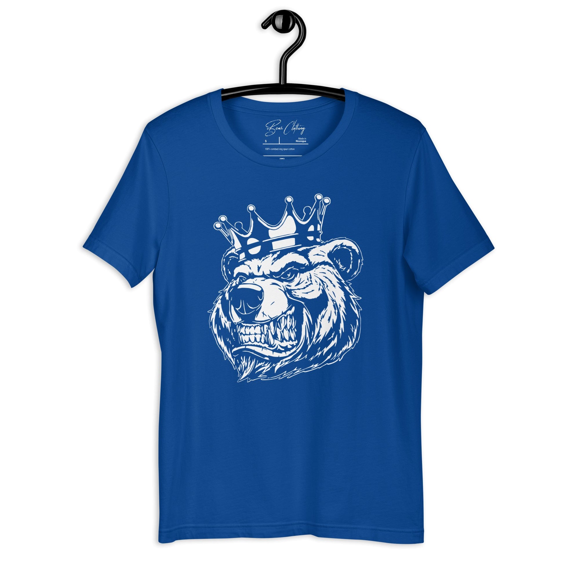 White Bear with Crown Print Tee - Bearclothing