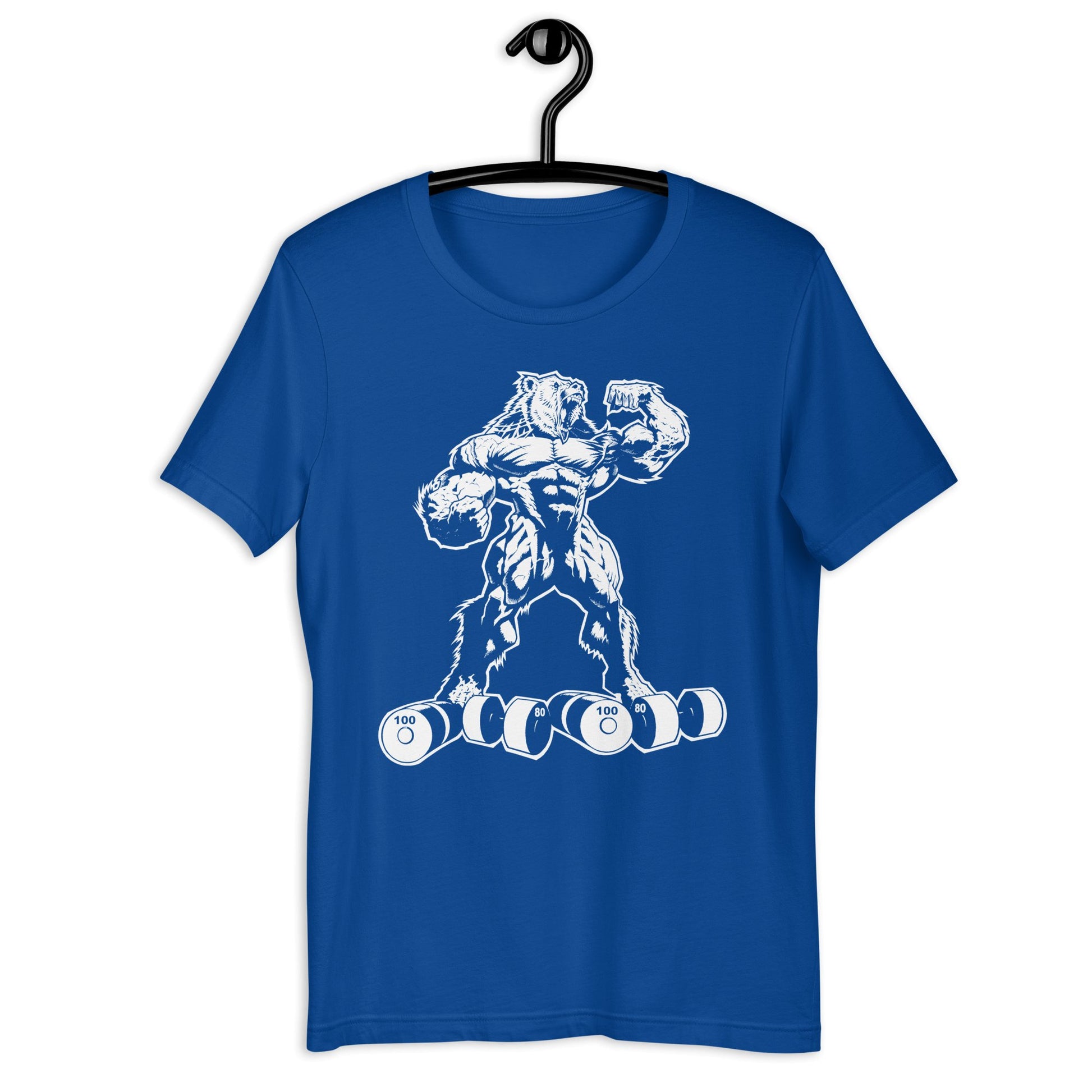 White Print Bear Strong Premium Tee' - Bearclothing