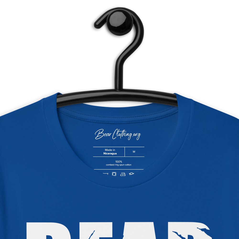 White Print Bear Claw Signature Short-sleeve t-shirt' - Bearclothing