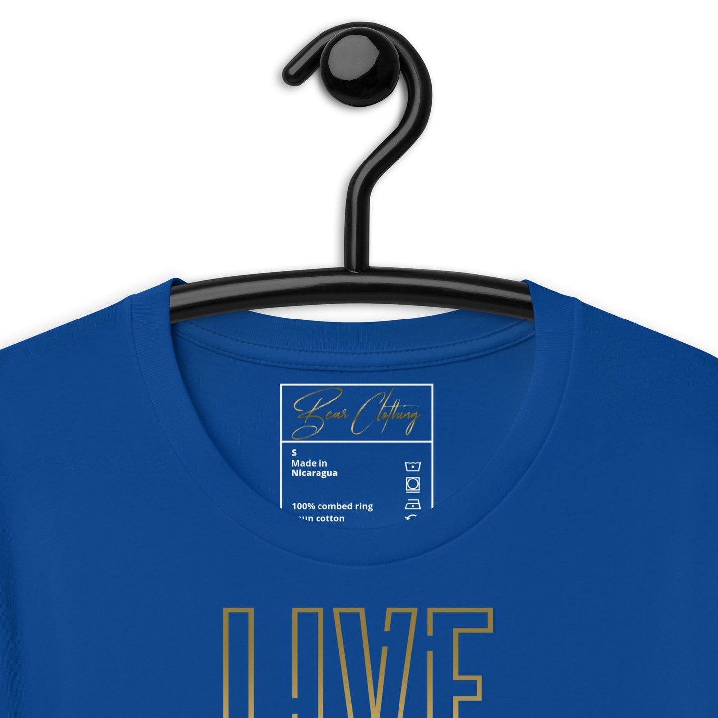 25$ Gold Live Your Purpose Print Premium Tee Ladies