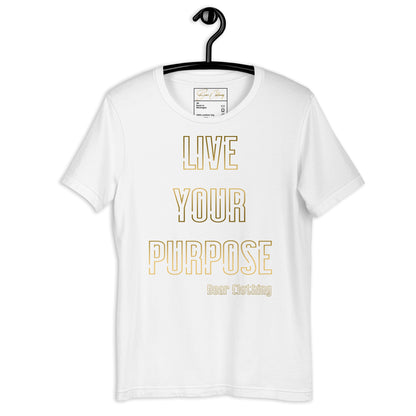 Gold Live Your Purpose Print Premium Tee Men