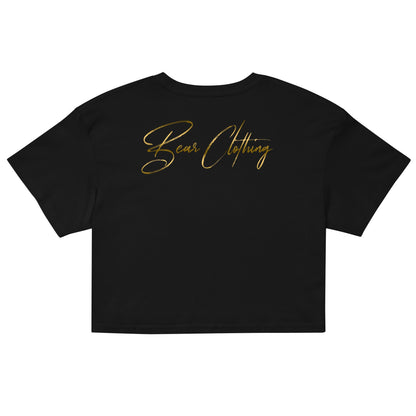 Wrapped In His Worth Honey Bear Crop Top - Bearclothing