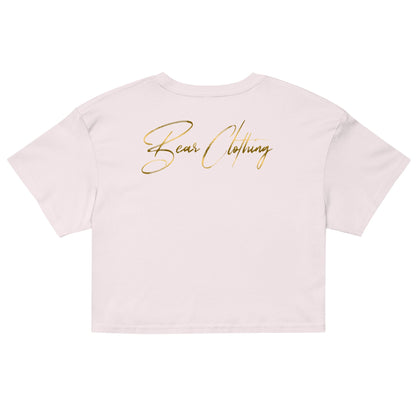 Wrapped In His Worth Honey Bear Crop Top - Bearclothing