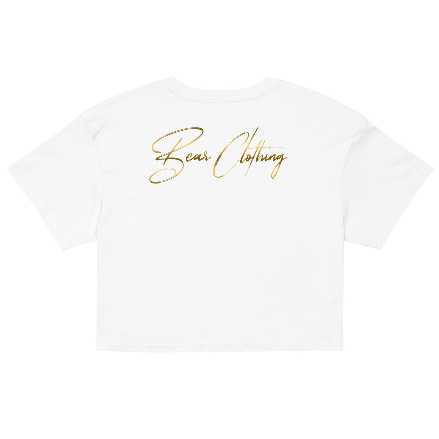 Wrapped In His Worth Honey Bear Crop Top - Bearclothing