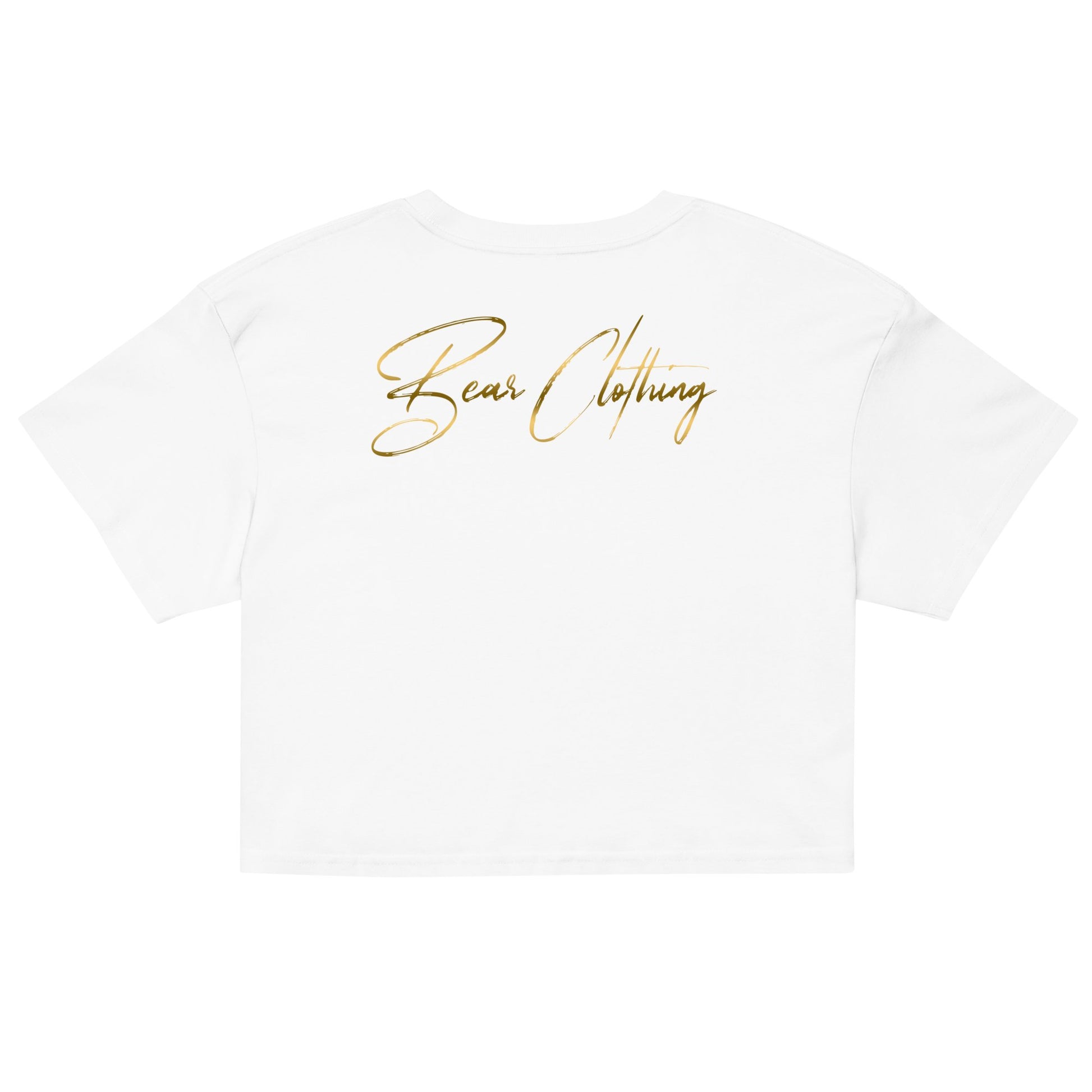 Wrapped In His Worth Honey Bear Crop Top - Bearclothing